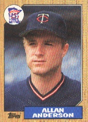 1987 Topps Baseball Cards      336     Allan Anderson RC
